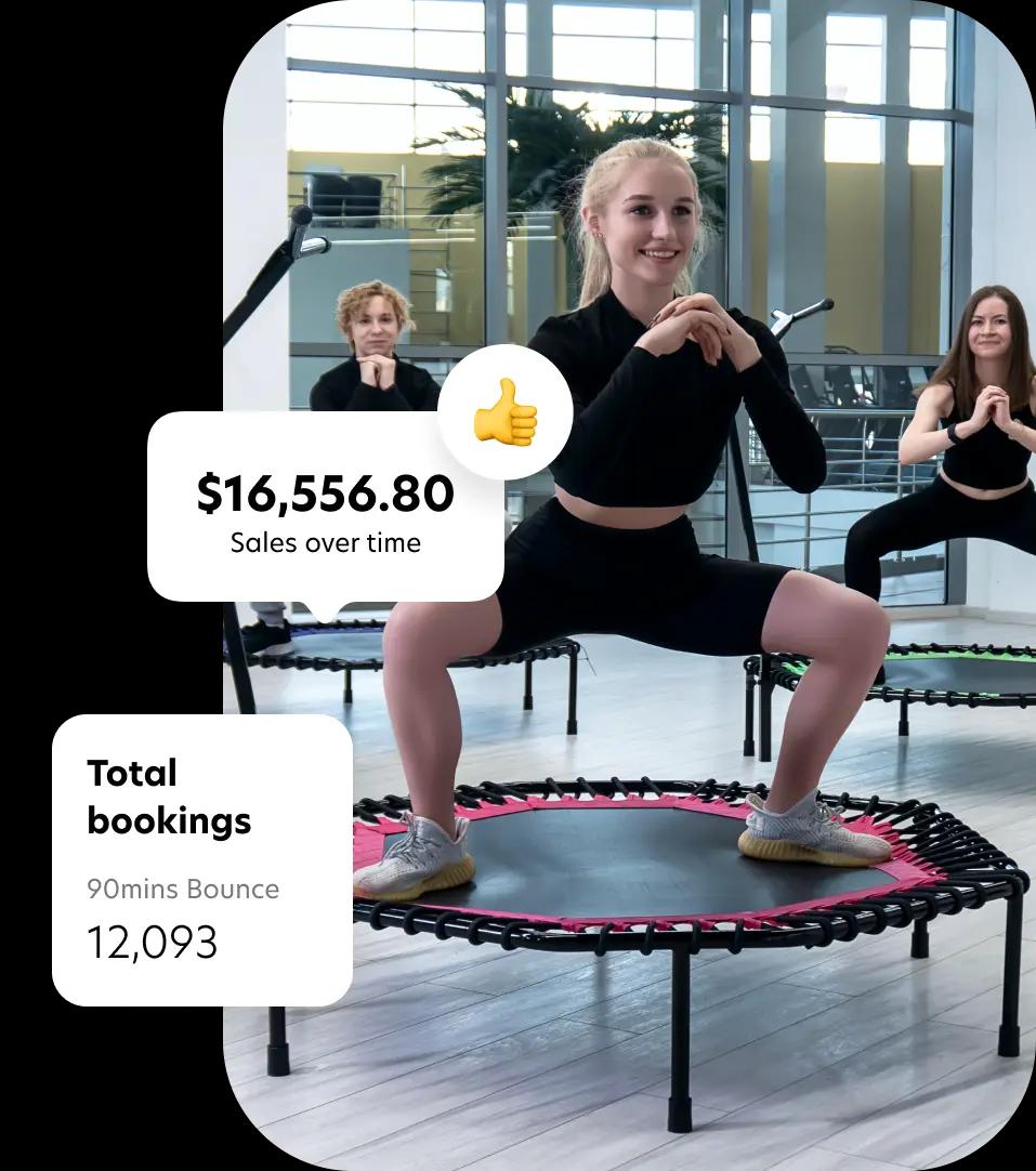 The Only True All-in-one Management Software to Help You Expand Your Rebounding & Cycling Studio Business.