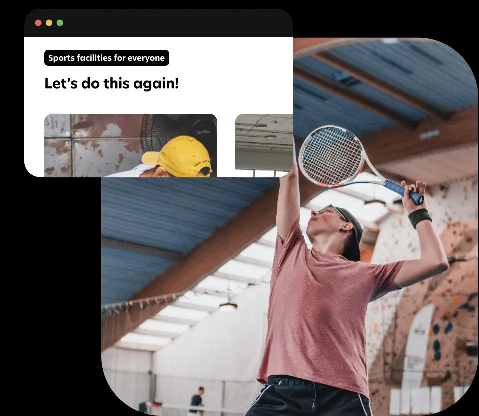 Create a professional, modern website for your sports facilities with our 50+ customizable templates