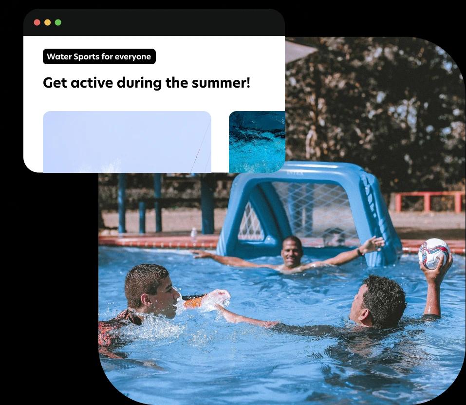 Create a professional, modern website for your sports facilities with our 50+ customizable templates