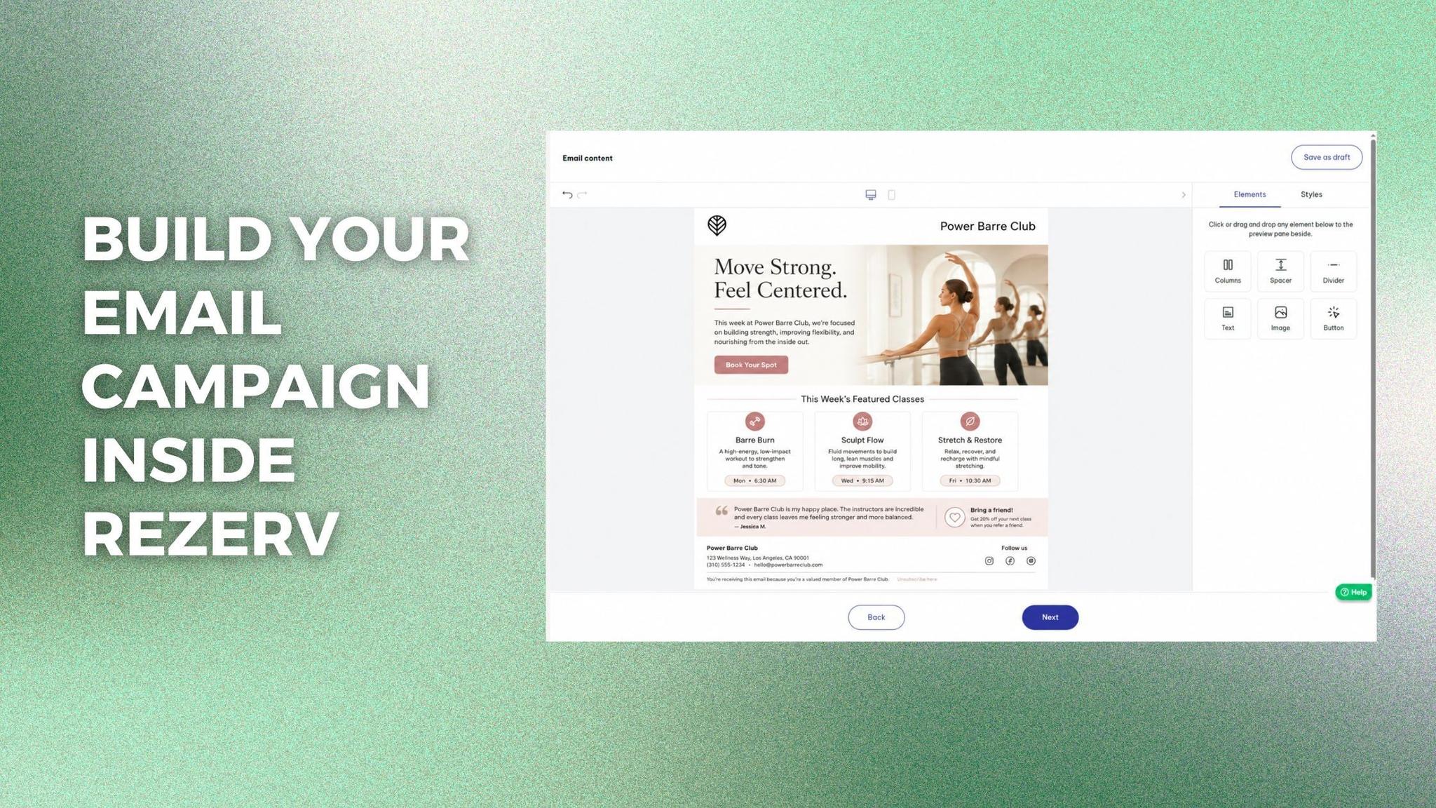 How Rezerv helps you send one-off marketing campaigns faster without using external email tools
